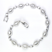 925 Silver Cubic Zirconia Jewellery Bracelet (K-1751. JPG)